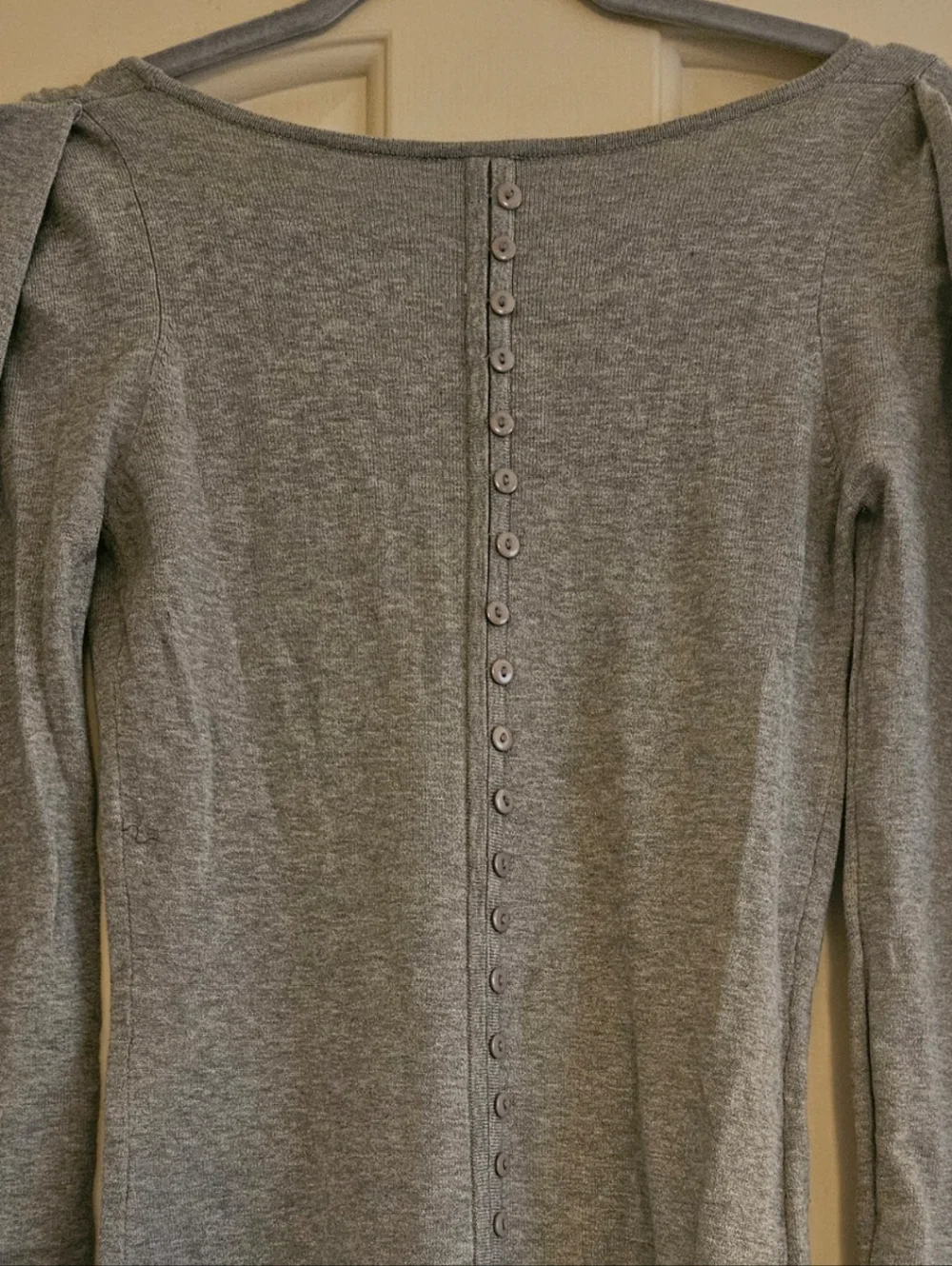 Sparkle & Fade Gray Long Sleeve Knit Dress